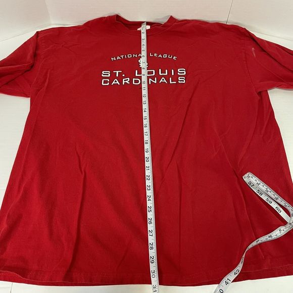 St. Louis Cardinals Long Sleeve T Shirt, 2XL, Red, Adidas, - Picture 11 of 12